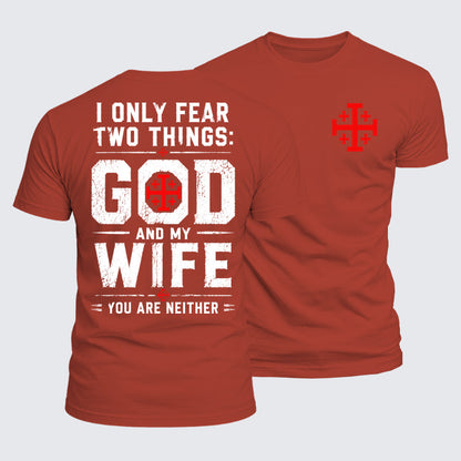 Luxe Mercerized Cotton Tee - I Only Fear God And My Wife