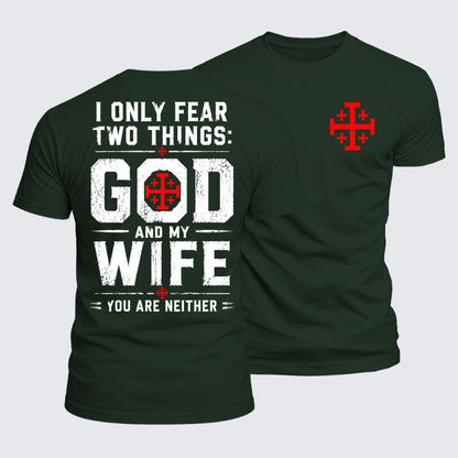 Luxe Mercerized Cotton Tee - I Only Fear God And My Wife