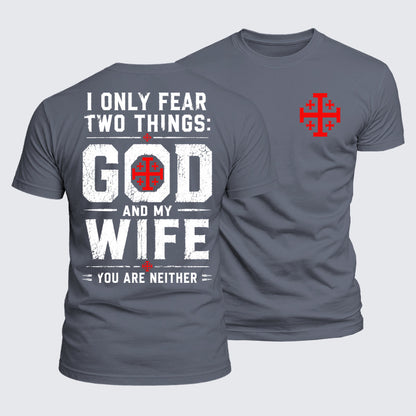Luxe Mercerized Cotton Tee - I Only Fear God And My Wife