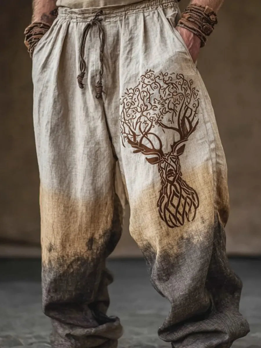 Men's Viking Nordic Western Elk Pants