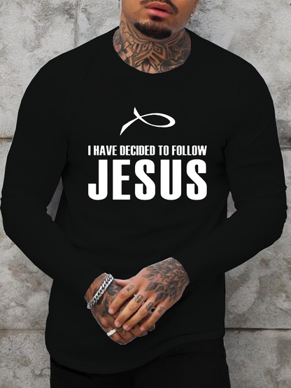 I Have Decided to Follow Jesus Christian Cotton Long Sleeve T-Shirt