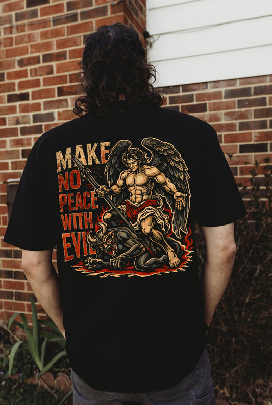 Make No Peace With Evil Printed Men's T-shirt