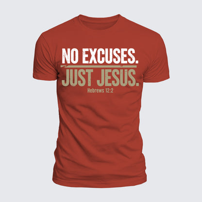 Luxe Mercerized Cotton Tee - No Excuses Just Jesus
