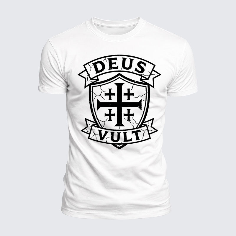 Luxe Mercerized Cotton Tee - Deus Vult