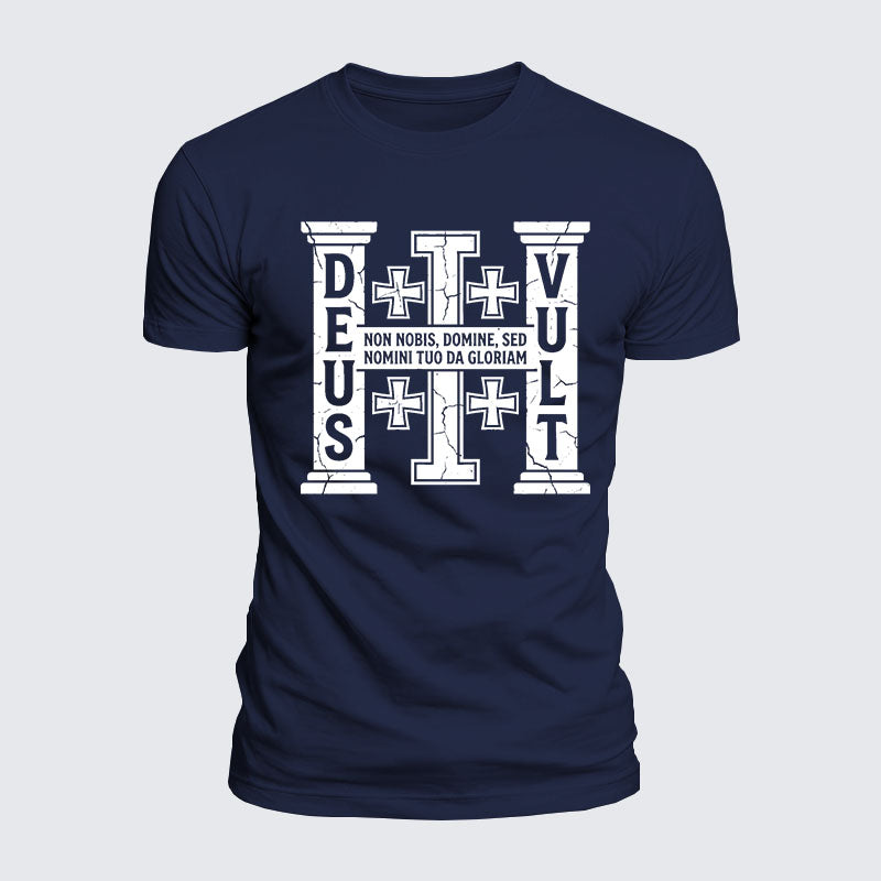Luxe Mercerized Cotton Tee - Deus Vult