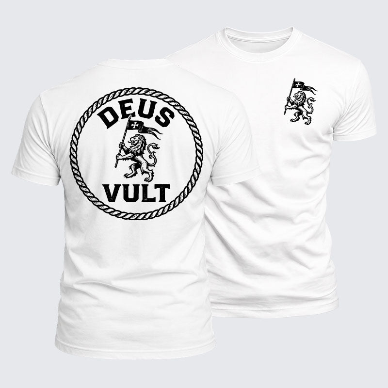 Luxe Mercerized Cotton Tee - Deus Vult