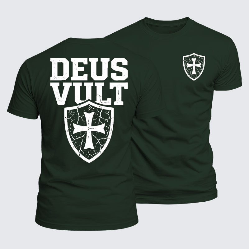 Luxe Mercerized Cotton Tee - Deus Vult