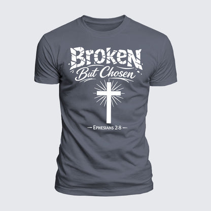 Luxe Mercerized Cotton Tee - Broken But Chosen