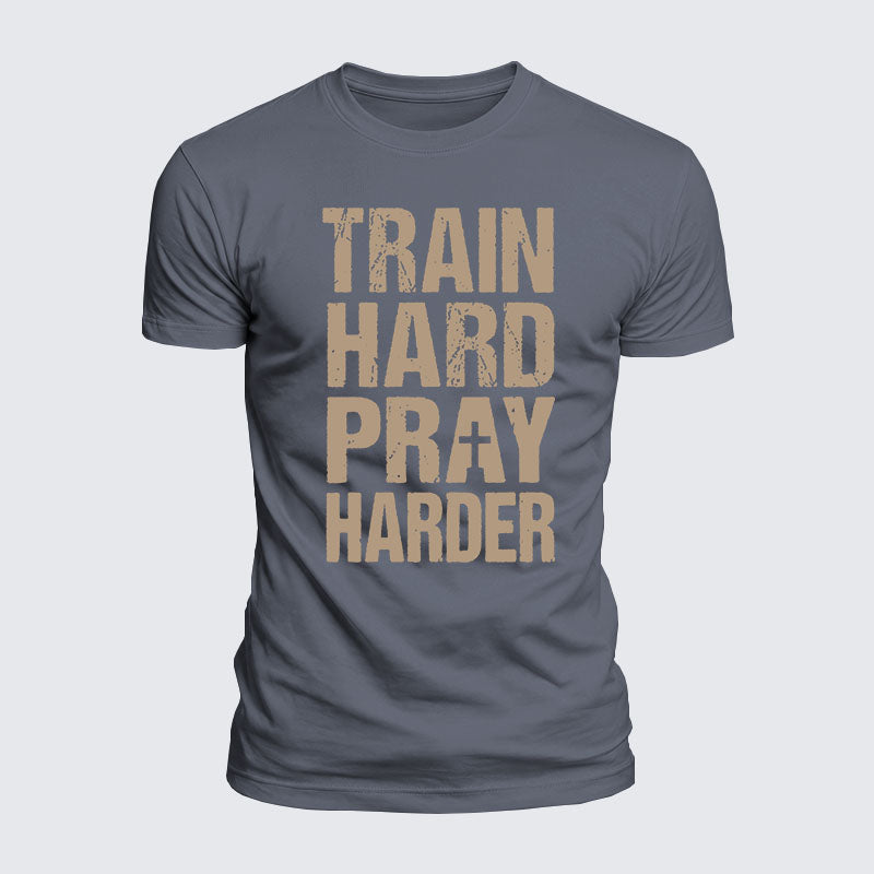 Luxe Mercerized Cotton Tee - Train Hard Pray Harder