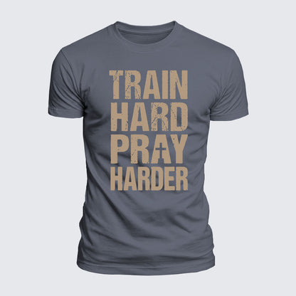 Luxe Mercerized Cotton Tee - Train Hard Pray Harder