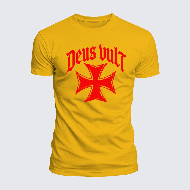 Luxe Mercerized Cotton Tee - Deus Vult