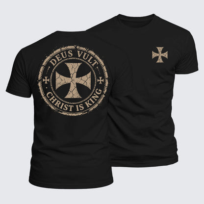 Luxe Mercerized Cotton Tee - Deus Vult Christ Is King