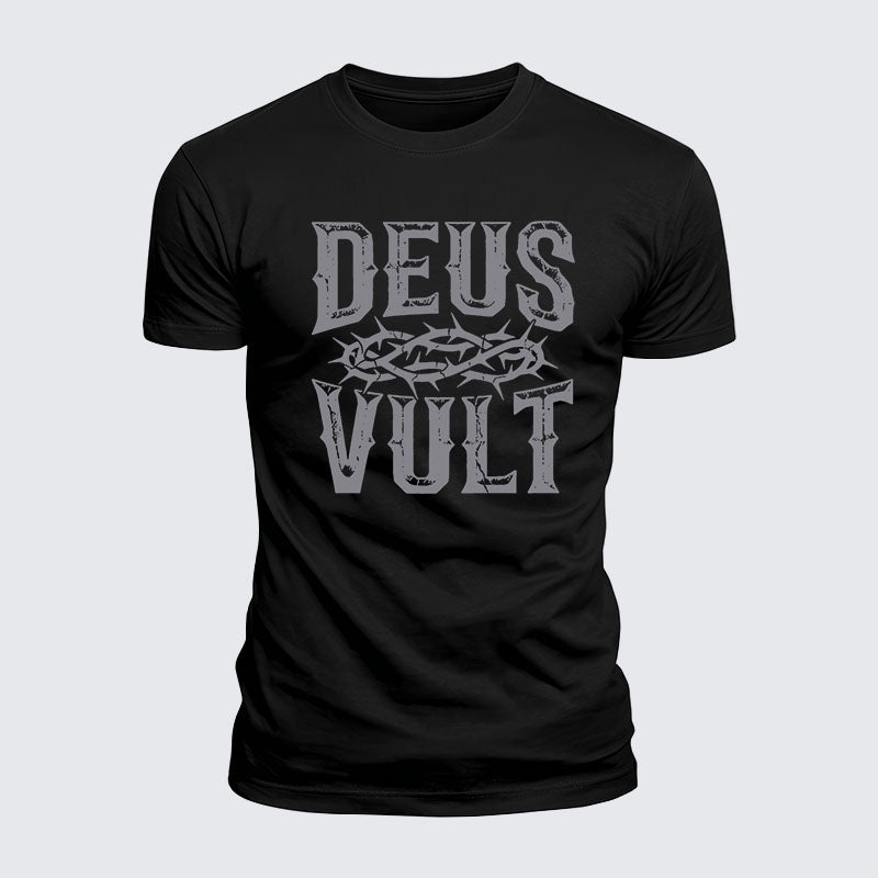 Luxe Mercerized Cotton Tee - Deus Vult