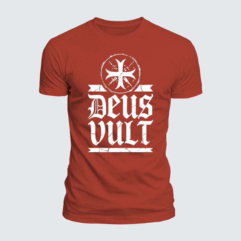 Luxe Mercerized Cotton Tee - Deus Vult