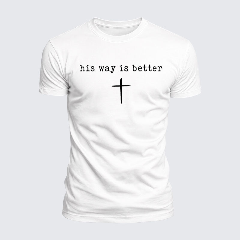 Luxe Mercerized Cotton Tee - His Way Is Better