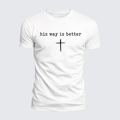 Luxe Mercerized Cotton Tee - His Way Is Better