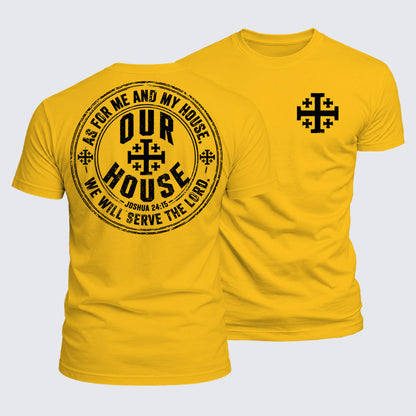 Luxe Mercerized Cotton Tee - Our House Joshua 24:15