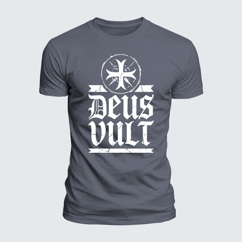 Luxe Mercerized Cotton Tee - Deus Vult