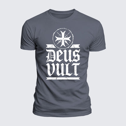 Luxe Mercerized Cotton Tee - Deus Vult