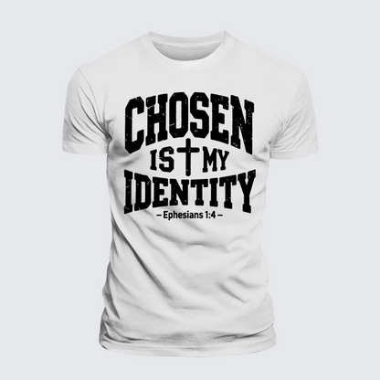 Luxe Mercerized Cotton Tee - Chosen Is My ldentity