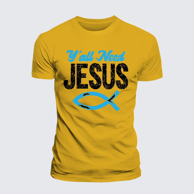 Luxe Mercerized Cotton Tee - Y'all Need Jesus