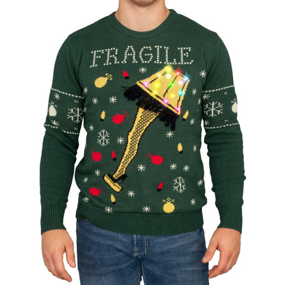 Unisex A Christmas Story Print Crew Neck Ugly Christmas Sweatshirt