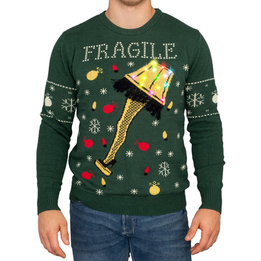 Unisex A Christmas Story Print Crew Neck Ugly Christmas Sweatshirt