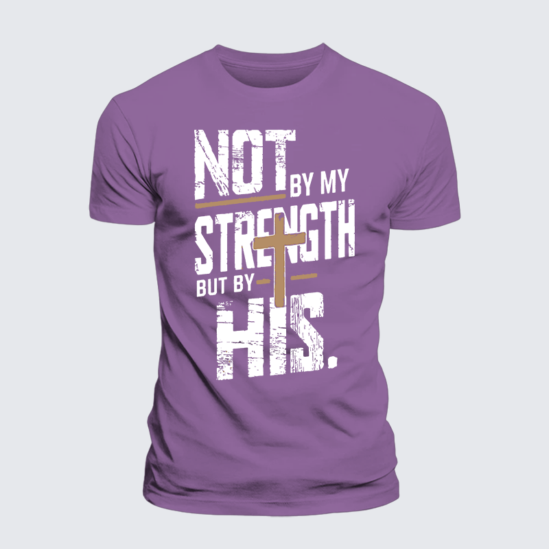 Luxe Mercerized Cotton Tee - Not by My Strength