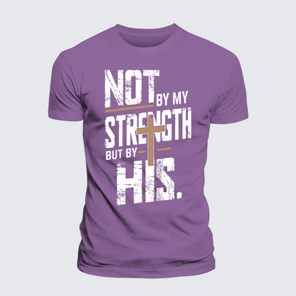 Luxe Mercerized Cotton Tee - Not by My Strength