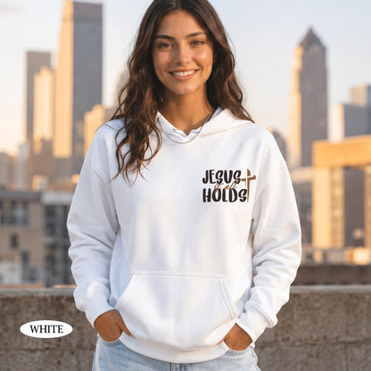 Jesus Holds It All Christian T-Shirt & Hoodie