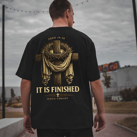 John 19:30 It Is Finished Jesus Christ Printed Men's T-shirt
