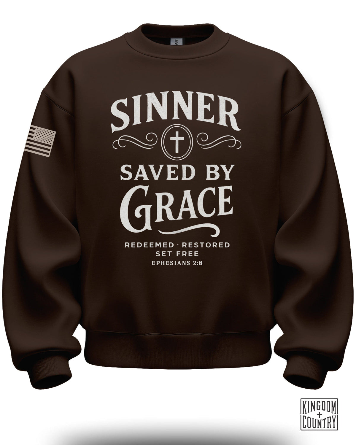 Sinner Saved By Grace Crewneck