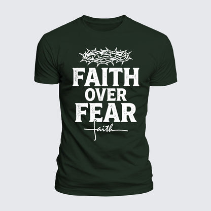 Luxe Mercerized Cotton Tee - Faith Over Fear