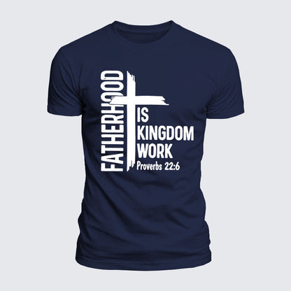 Luxe Mercerized Cotton Tee -  Fatherhood is Kingdom Work