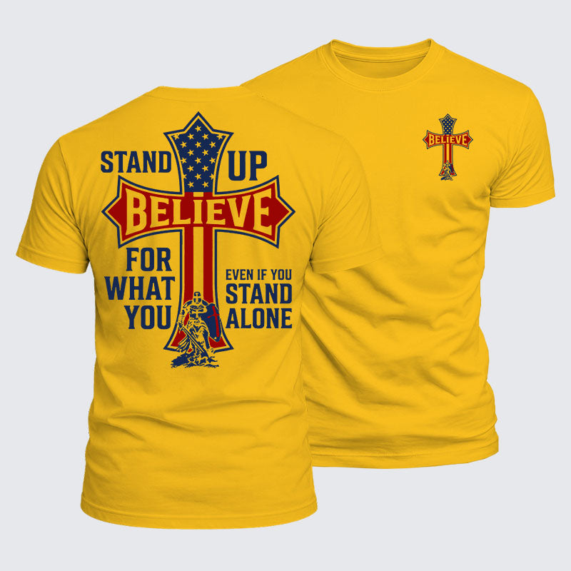 Luxe Mercerized Cotton Tee - Stand Up For What You Believe