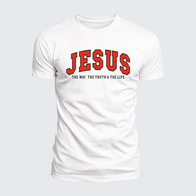 Luxe Mercerized Cotton Tee - Jesus The Way The Truth And The Life