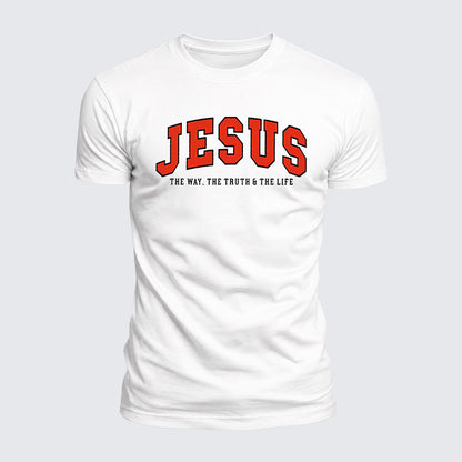 Luxe Mercerized Cotton Tee - Jesus The Way The Truth And The Life