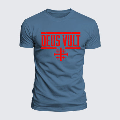 Luxe Mercerized Cotton Tee - Deus Vult
