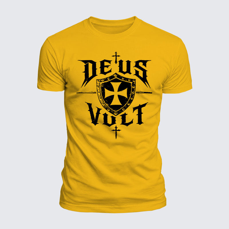 Luxe Mercerized Cotton Tee - Deus Vult