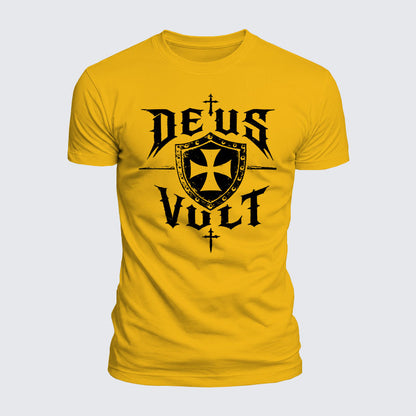 Luxe Mercerized Cotton Tee - Deus Vult