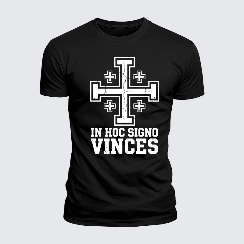 Luxe Mercerized Cotton Tee - In Hoc Signo Vinces