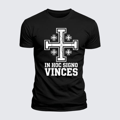 Luxe Mercerized Cotton Tee - In Hoc Signo Vinces