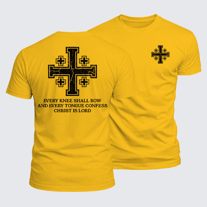 Luxe Mercerized Cotton Tee -  Every Knee Shall Bow And Every Tongue Confess: Christ Is Lord