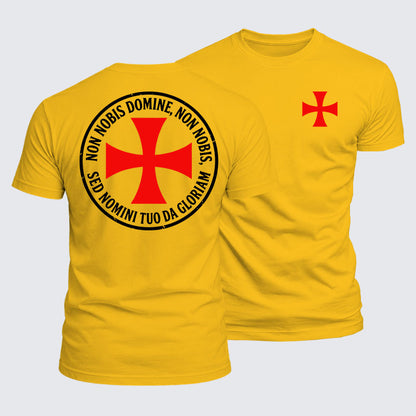 Luxe Mercerized Cotton Tee - Non Nobis Domine, Non Nobis, Sed Nomini Tuo Da Gloriam