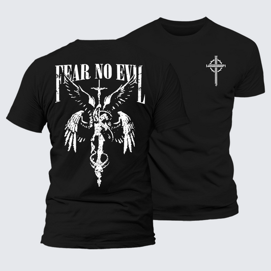 Luxe Mercerized Cotton Tee - Fear No Evil