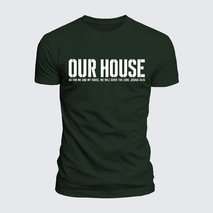 Luxe Mercerized Cotton Tee - Our House Joshua 24:15
