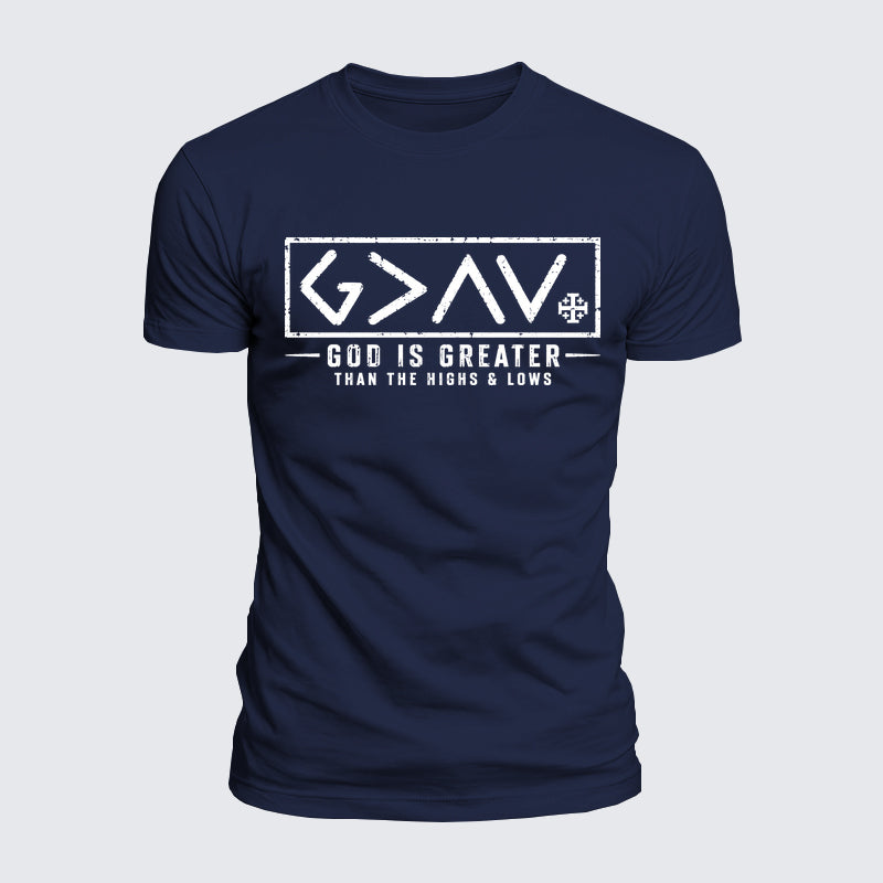 Luxe Mercerized Cotton Tee - God is Greater than the High and Lows