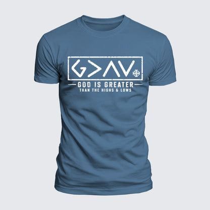 Luxe Mercerized Cotton Tee - God is Greater than the High and Lows