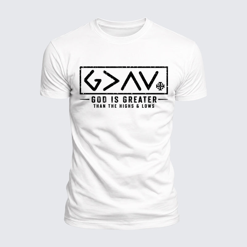 Luxe Mercerized Cotton Tee - God is Greater than the High and Lows