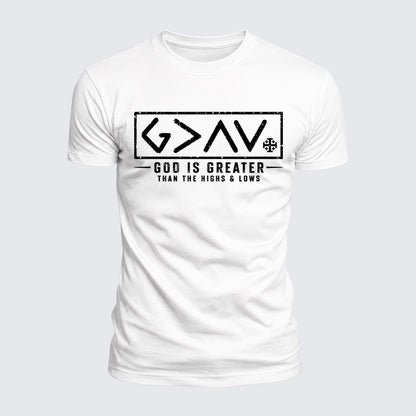 Luxe Mercerized Cotton Tee - God is Greater than the High and Lows